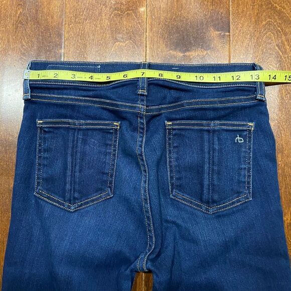 Rag & Bone Bedford Skinny Fit Dark Denim Cotton Blend Jeans Women's Size 26 x 30 - Picture 7 of 11